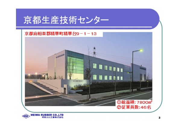 明和ゴム工業　株式会社　京都生産技術センター