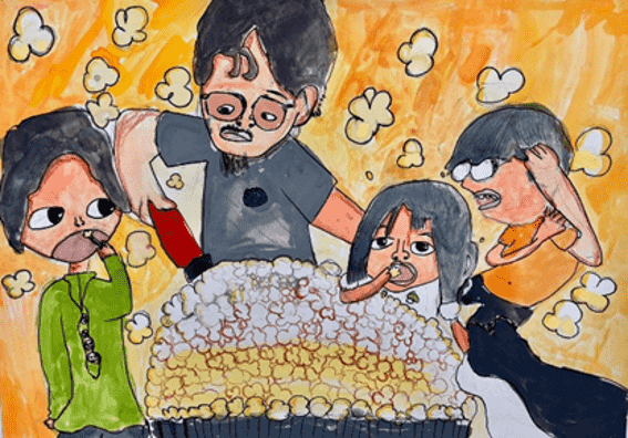 みんなでポップコーン