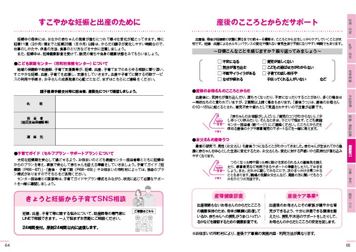 すこやかな妊娠、出産、子育てのために